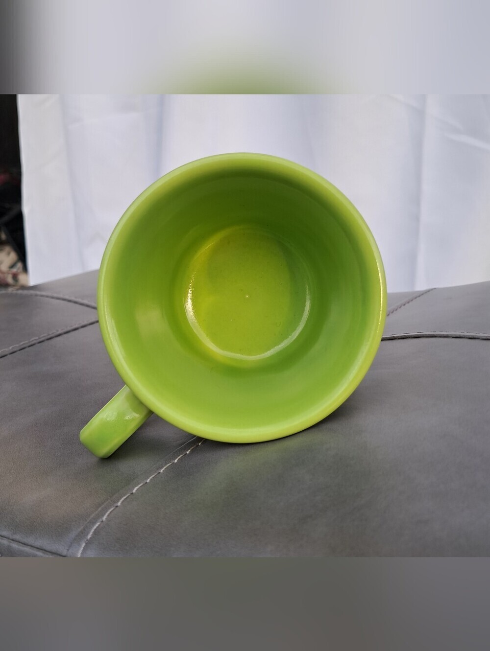 Vintage Fiesta Chartreuse Classic Ring Handle Mug (Retired 1997–1999) - Picture 5 of 7
